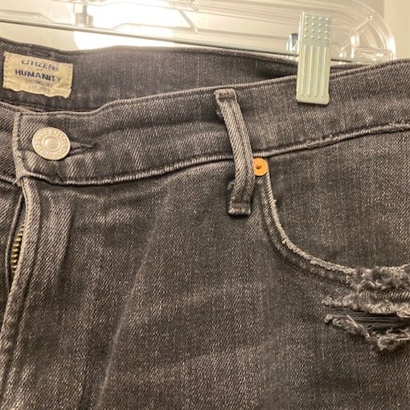 Citizens of Humanity distressed black, sz 30-31 - Picture 1 of 5